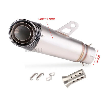 Universal Motorcycle Slip-On Exhaust Muffler with DB Killer (51–60mm Inlet) - EXPROTAS
