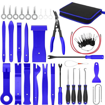 43Pcs Interior Door Clip Removal Pry Tool Set for Car Trim Panel Dash