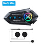 Y12 Pro Motorcycle Helmet Bluetooth Intercom Headset 500m IP56 Music Share
