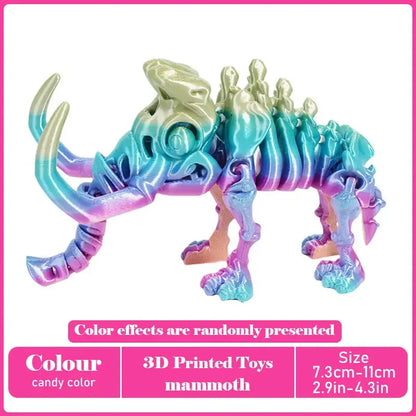 3D Printed Tyrannosaurus Rex Dinosaur Model Jointed Movable Realistic Decor