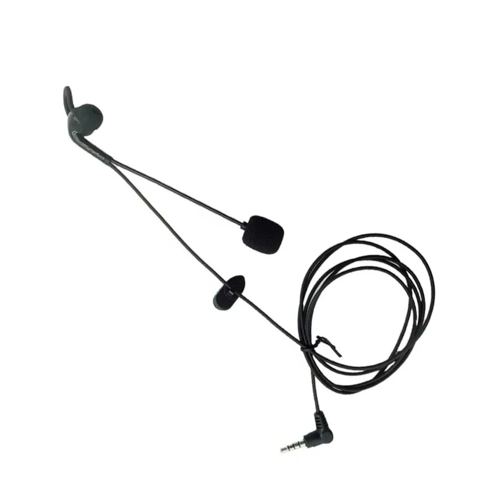 3.5mm Plug Referee Intercom Headset Judger Use Motorcycle Referee Earphone Football Referee Black Interphone Headphone