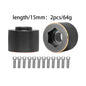 12mm Brass Wheel Weights | Hex Hub Adapter for 1/10 RC SCX10 TRX4 1.9" Rims