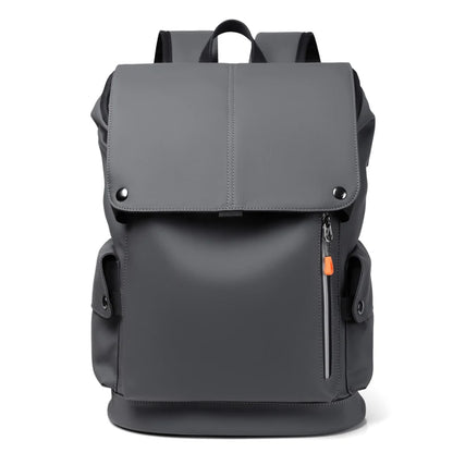 Waterproof PU Leather Laptop Backpack Business Large Capacity USB Charging - EXPROTAS