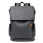 Waterproof PU Leather Laptop Backpack Business Large Capacity USB Charging - EXPROTAS