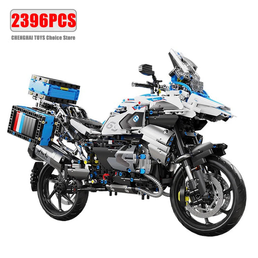 High Tech 1:5 Motorcycle City Sports Rapid Racing Motorbike Locomotive Moc Modular Brick Model Building Block Boy Gift Toy T4022-EXPROTAS