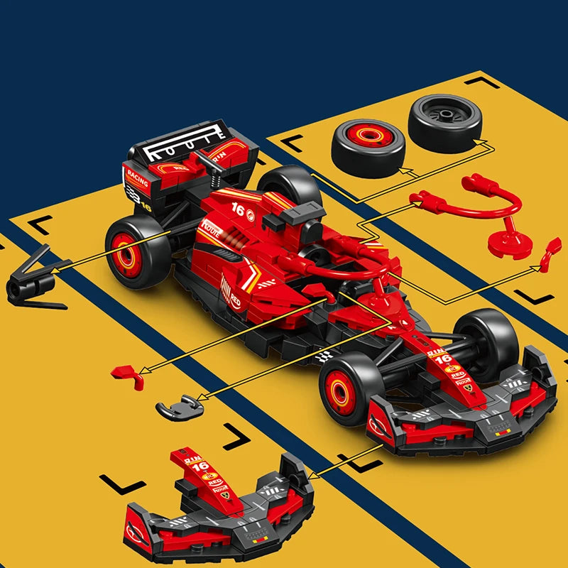 SEMBO BLOCK BK8 Sports Car Building Blocks City Supercar Racing Vehicle Model Toy Gift