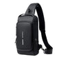 Men's Anti-Theft Chest Bag Crossbody Sling Pack with USB Charging
