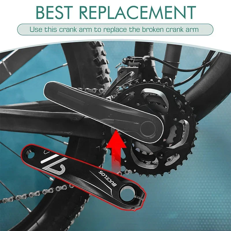 MTB E-Bike Crank Arm BUCKLOS Aluminium 152/170/175mm Spinning Bike