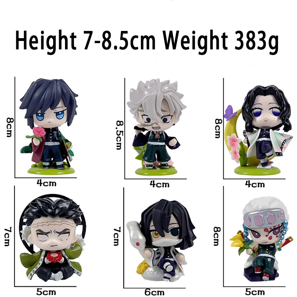 Demon Slayer Blind Box Figure Tanjiro Nezuko Anime PVC Collectible Toy