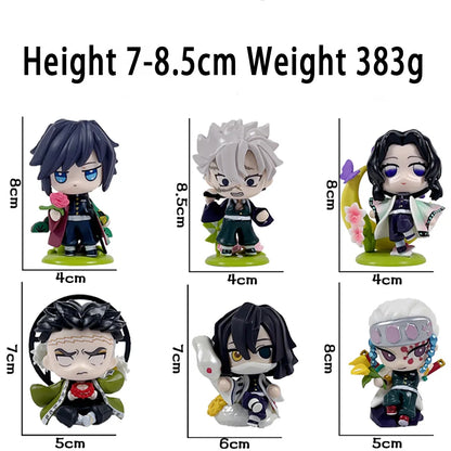 Demon Slayer Blind Box Figure Tanjiro Nezuko Anime PVC Collectible Toy