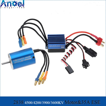 RC Car Brushless Motor ESC 2838 3600KV 35A for 1/14 1/16 1/18