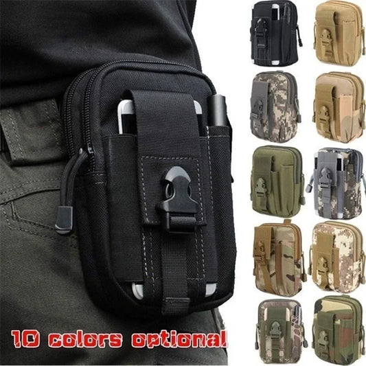 Mobile Phone Case Pouch Waist Bag Waterproof Nylon Multifunction Casual Men Waist Pack Male Small Bag-EXPROTAS