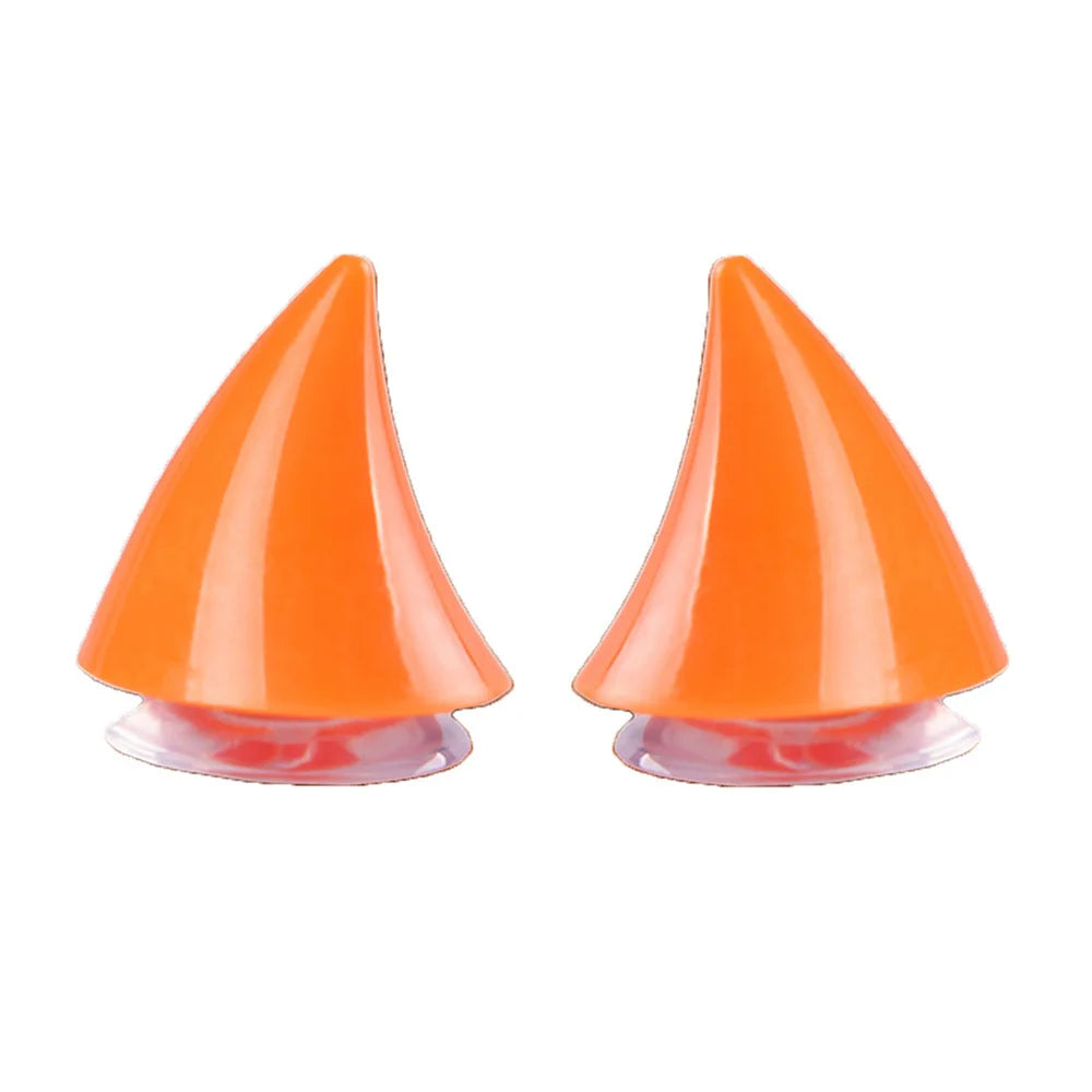 2PCS Motorcycle Helmet Horn Decoration Adhesive Suction Cup Accessories