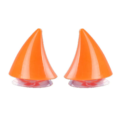 2PCS Motorcycle Helmet Horn Decoration Adhesive Suction Cup Accessories