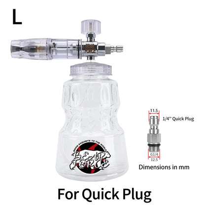 Pressure Washer Foam Lance | Snow Cannon Nozzle for Karcher AR Bosch Bort Jet