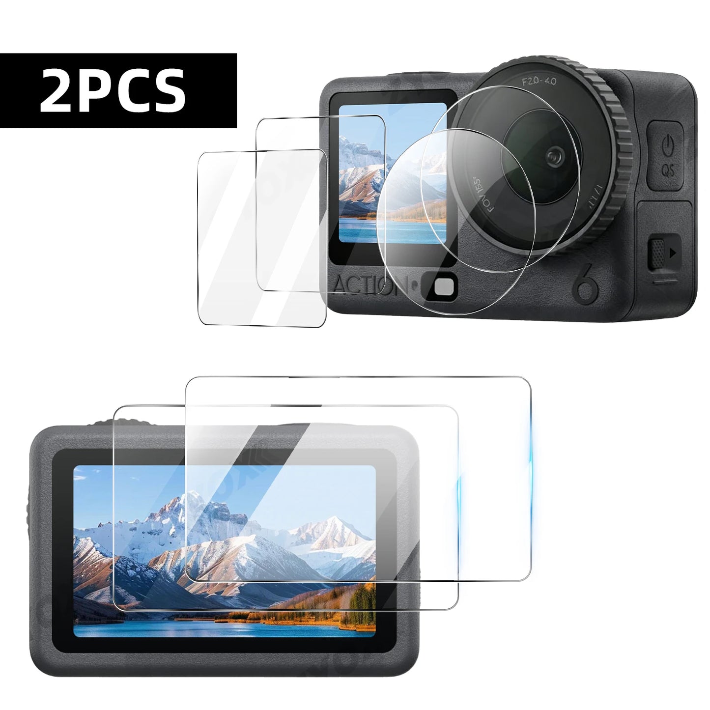 Tempered Glass Protector for DJI Osmo Action 6 5 Pro Screen Lens Accessories