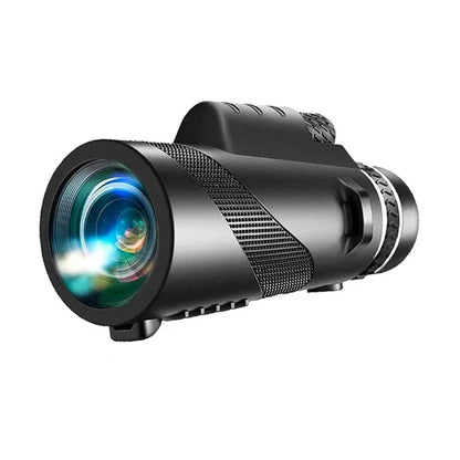 80x100 HD Zoom Monocular Telescope Tripod Phone Clip Hunting Camping