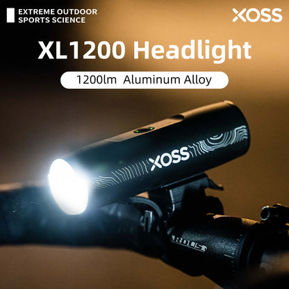 EXPROTAS XL1200 Bike Light Headlight USB Rechargeable Waterproof Front Lamp