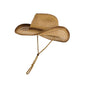 Windproof Strap Denim Straw Hat for Men Women Beach Outdoor Sun Protection