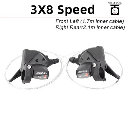 MicroNEW MTB Shifter Lever 3x7 3x8 3x9 3x10 3x11 Speed Front Rear Trigger Shift