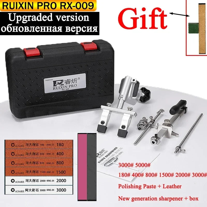 2023 New Upgraded Version Ruixin Pro RX009 Aluminium Alloy Knife Sharpener System 360 Degree Flip Constant Angle Grinding Tools-EXPROTAS