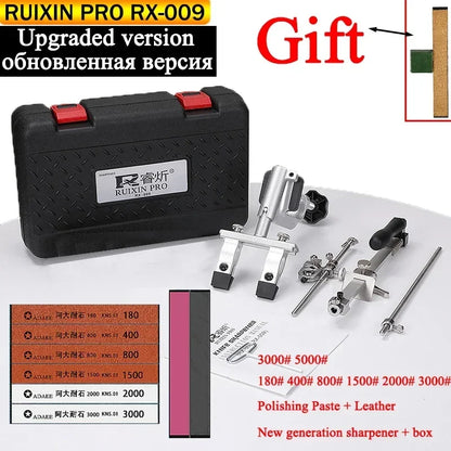2023 New Upgraded Version Ruixin Pro RX009 Aluminium Alloy Knife Sharpener System 360 Degree Flip Constant Angle Grinding Tools-EXPROTAS