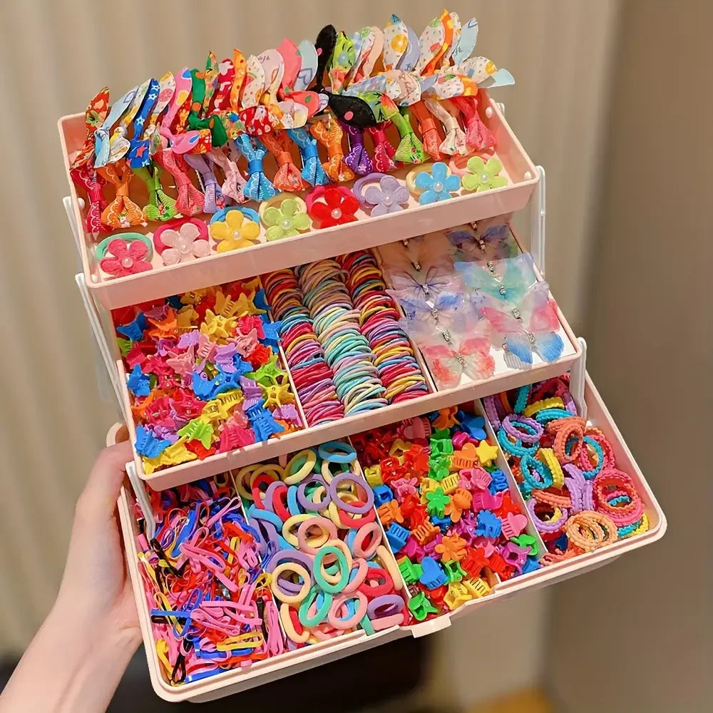 555Pcs Cute Colorful Butterfly Hair Clips Girls Accessories for Sweet Hairstyles