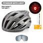 WEST BIKING Men Women Cycling Helmet With Taillight Goggles Sun Visor Bicycle Helmet MTB Road Bike Safe Cap Motorcycle Helmet-EXPROTAS