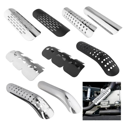 Universal Motorcycle Exhaust Pipe Heat Shield Cover Muffler Protector Guard Moto Accessories Fit For Harley Honda Yamaha Custom-EXPROTAS