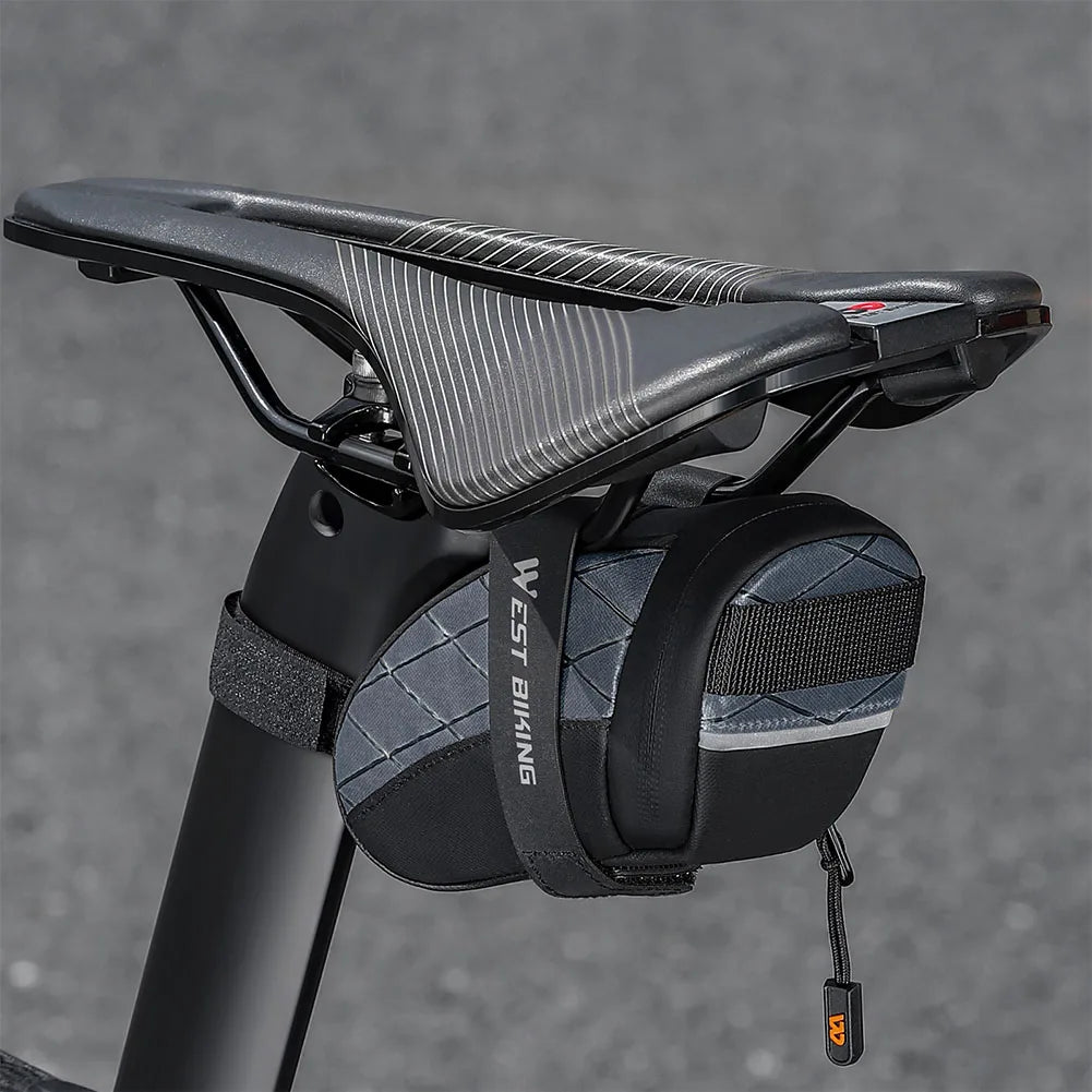 Bike Seat Bag Waterproof Bicycle Saddle Bag Under Seat Reflective Bicycle Under Seat Pouch for Mountain MTB Road Foldable Bikes-EXPROTAS