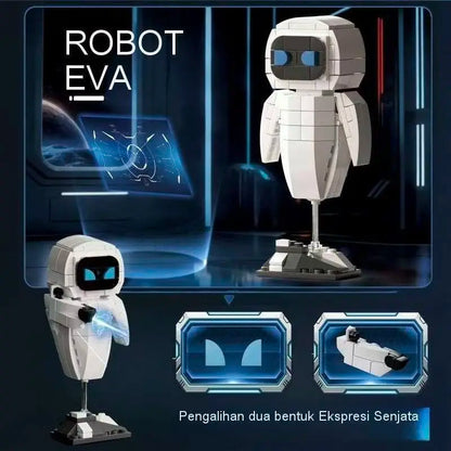 Wall.e Eve Small Robot Assembly Action Figure Educational Toy Model