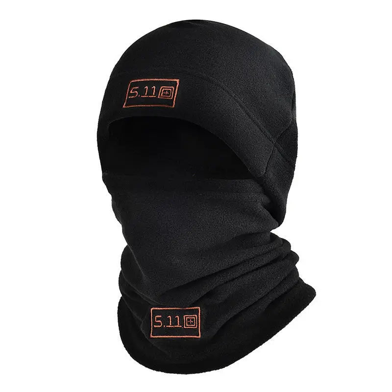 Tactical Fleece Hat Scarf Set Thermal Winter Balaclava Face Mask Cycling Neck Warmer