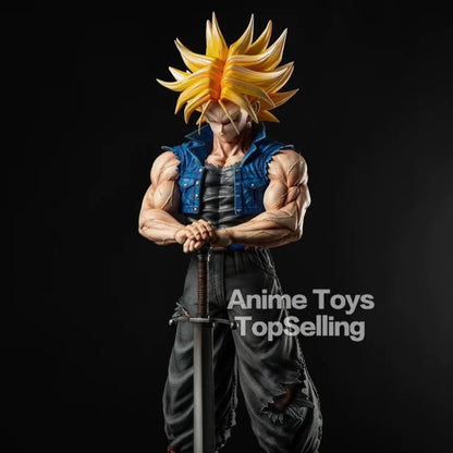 25cm/9.84in Anime Dragon Ball Z Trunks Figure Future Trunks Action Figures MPVC Statue Collection Model Toys for Children Gifts-EXPROTAS