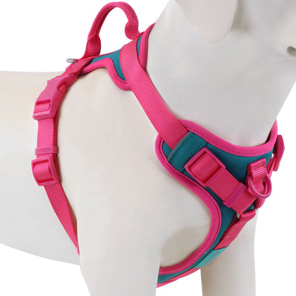Adjustable Chest Strap Dog Harness No Pull Padded Reflective Breathable Vest