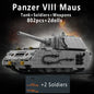WW2 German King Tiger Heavy Tank Building Blocks Military Brick Model Toy Set