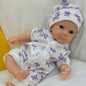 20cm Mini Silicone Reborn Girl Doll Waterproof Painted Skin Flexible Body