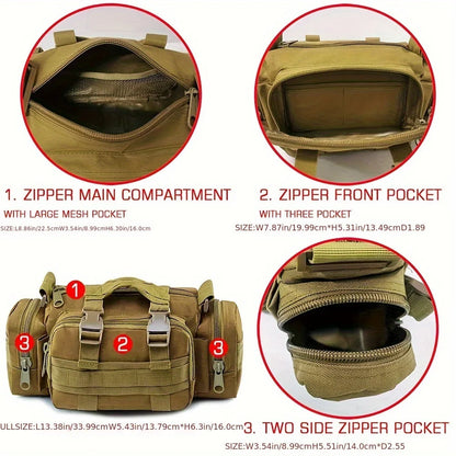 Waterproof Multifunctional Outdoor Sport Bag Storage Waist Bag for Fishing, Running, and Photography Gear-EXPROTAS