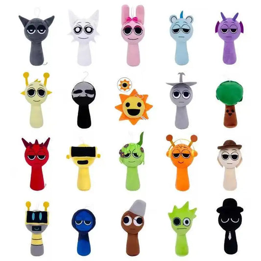 Horror Game Toys Sprunki Plush Soft Stuffed Cartoon Pillow for Kids