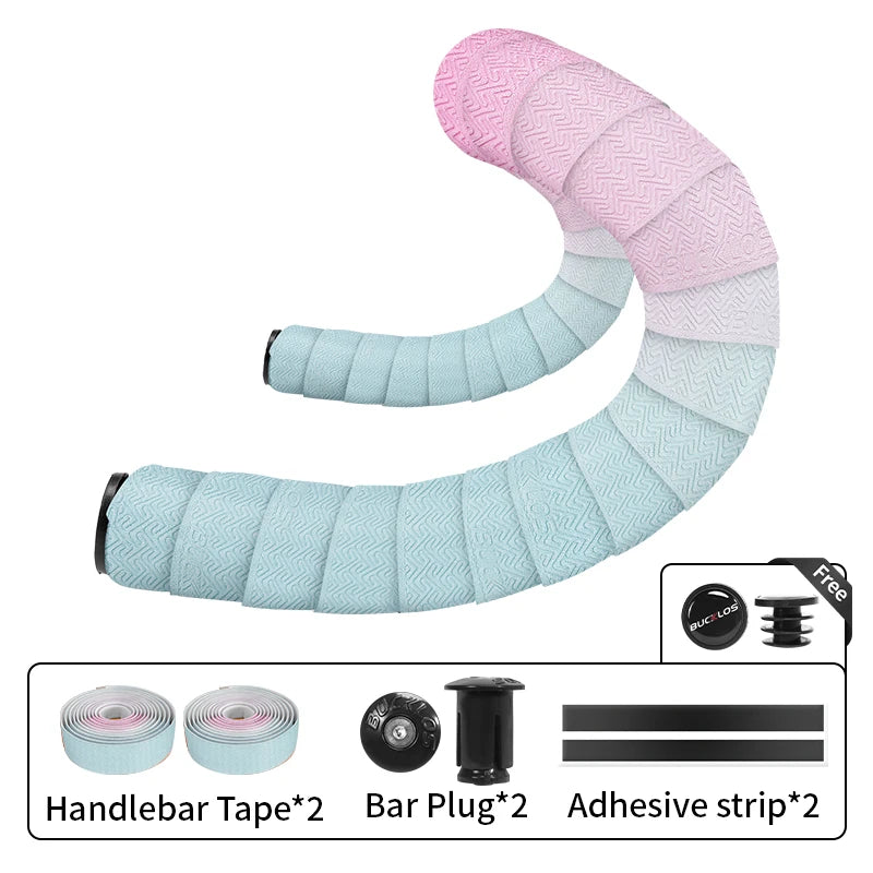 Road Gravel Handlebar Tape BUCKLOS Gradient Non-Slip Soft Bike Bar Wrap