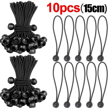 Elastic Bungee Ball Ties Heavy Duty Tarp Tie Down for Tent Awning Cargo