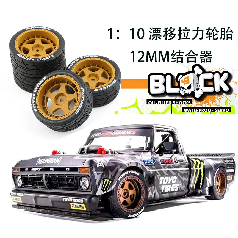 4Pcs RC Car Accessories Tyres for HPI TT02 XV0 Rally Drift Parts