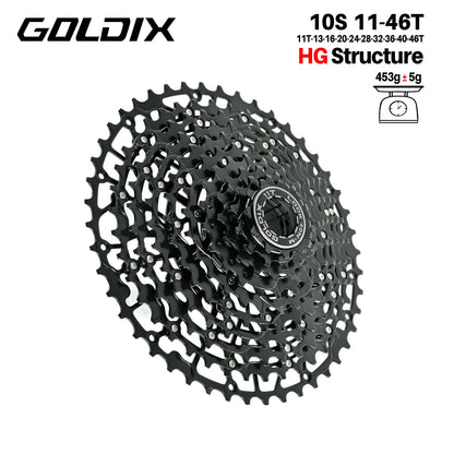 GOLDIX Mountain Bike Cassette 9 10 11 12 13 Speed HG Carbon Steel - EXPROTAS