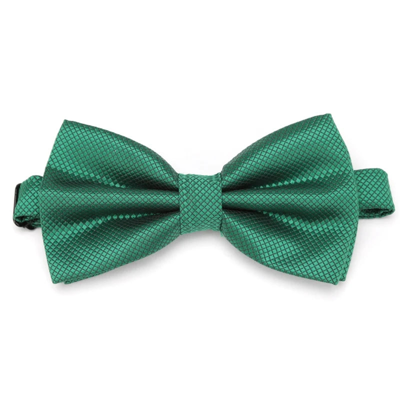 Bow Tie Solid Color Adjustable Wedding Party Ties for Men Women