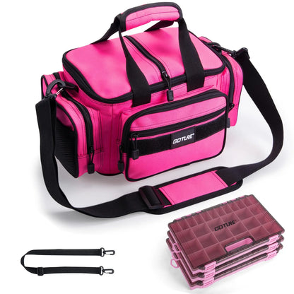 Fishing Tackle Bag Large Capacity Backpack 600D Oxford Waterproof Camping