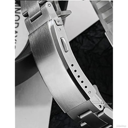 Stainless Steel Deployment Clasp for Seiko Watch Band 18mm 20mm 22mm Silver