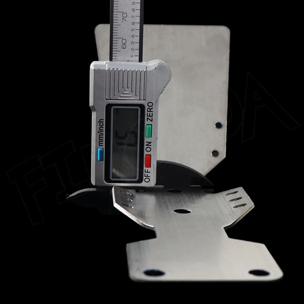 UDR Stainless Steel Chassis Armour Axle Protector Plate Battery Cover 1/7 RC