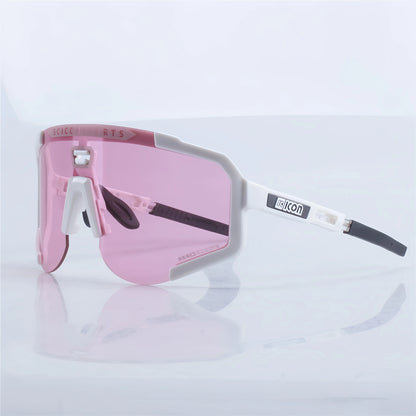 SCICON Photochromic Cycling Glasses, UV400 Outdoor Sports Sunglasses for Men & Women MTB Road Bike