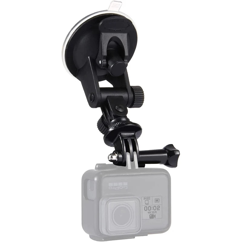 Suction Cup Car Mount for GoPro Hero 13-8 DJI Osmo Action w/ Adapter
