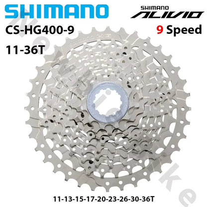 Shimano Alivio Cassette 9 Speed MTB Freewheel 11-25T 11-28T 11-32T 11-34T