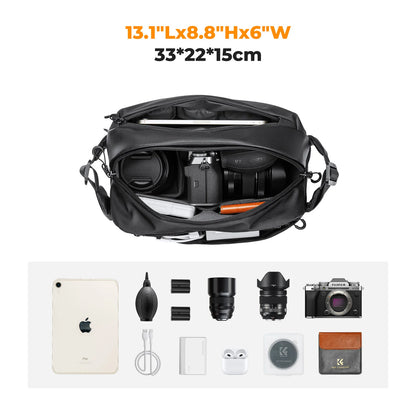 K&F Concept 10L Lightweight Travel Photography Sling Bag Digital Camera Shoulder Carry Pouch for Canon Nikon Sony DJI Drone